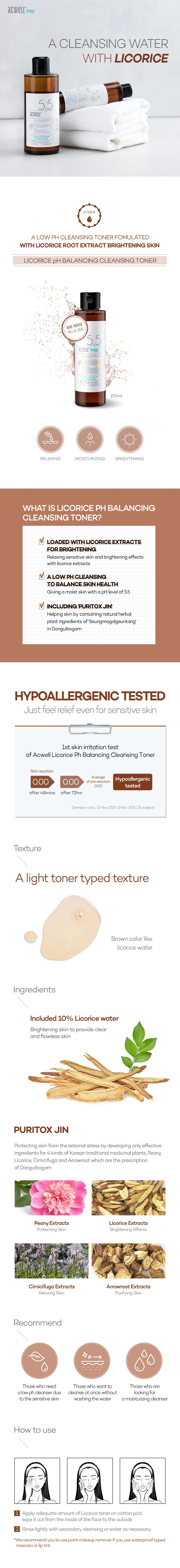 [ACWELL] Licorice pH Balancing Cleansing Toner 30ml