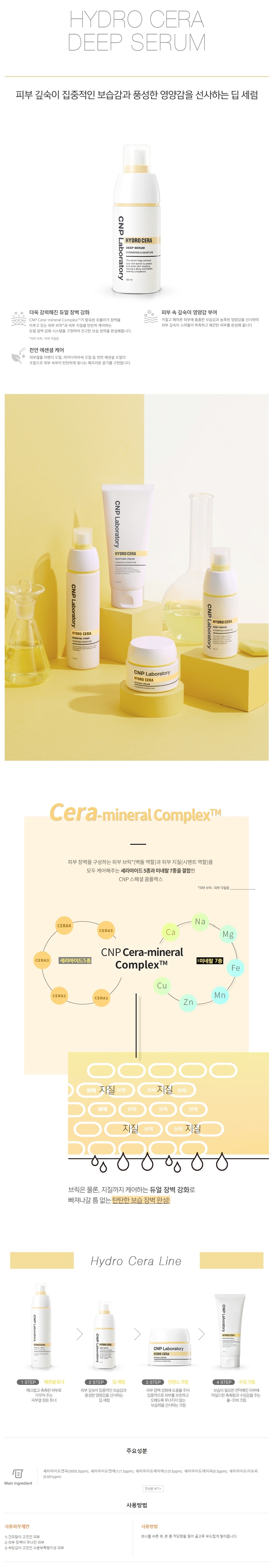 Cnp Laboratory Hydro Cera Deep Serum 60ml Yaocos