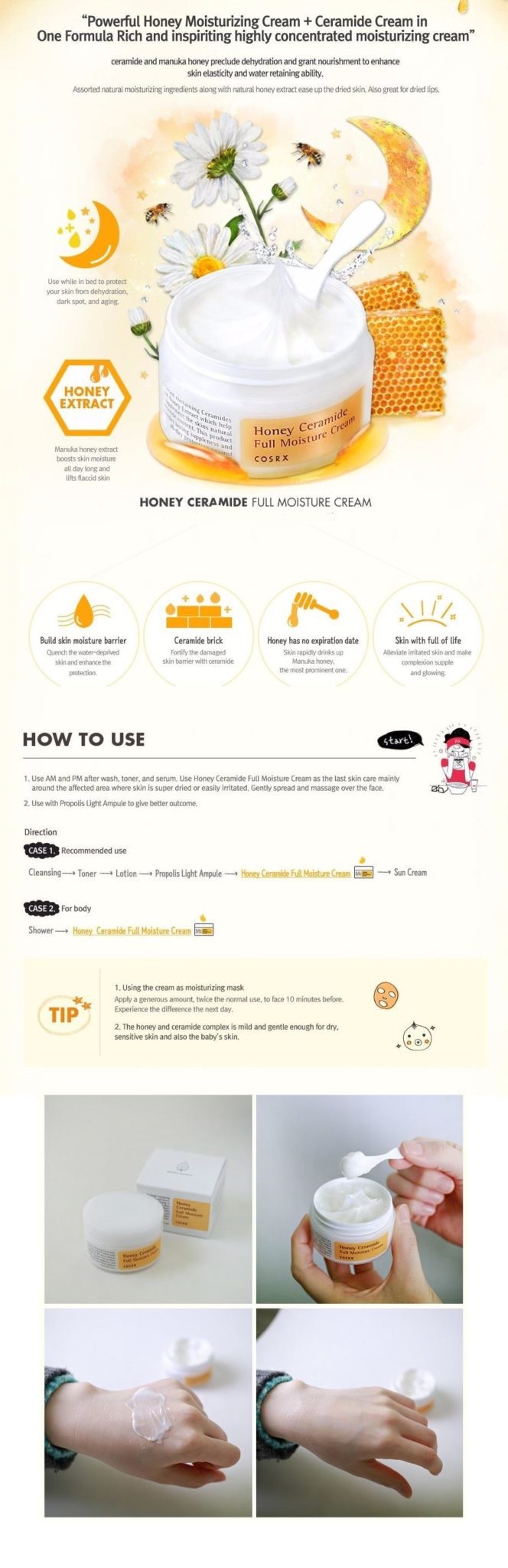 cosrx honey ceramide full moisture