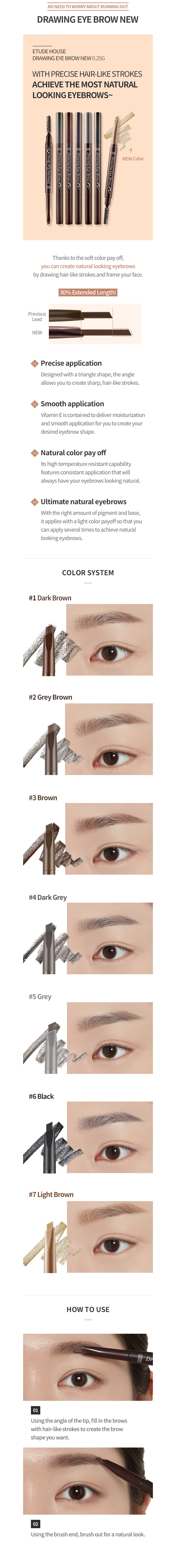 [ETUDE HOUSE] Drawing Eye Brow