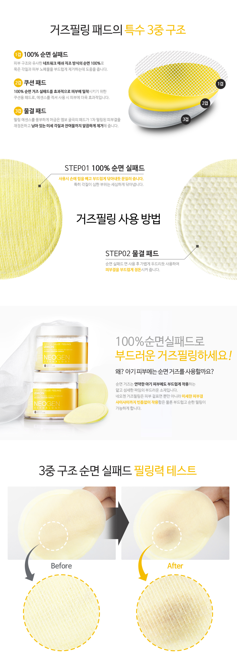 [NEOGEN] Bio peel Gentle Gauze Peeling 30ea