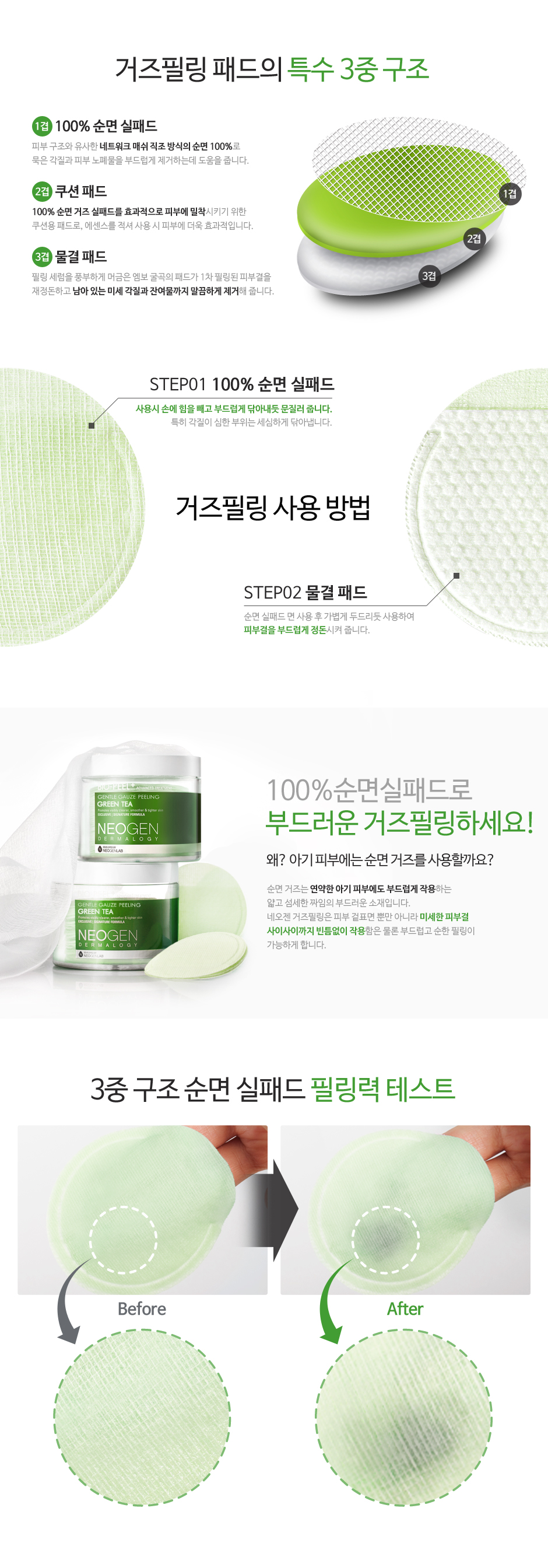 [NEOGEN] Bio peel Gentle Gauze Peeling 30ea
