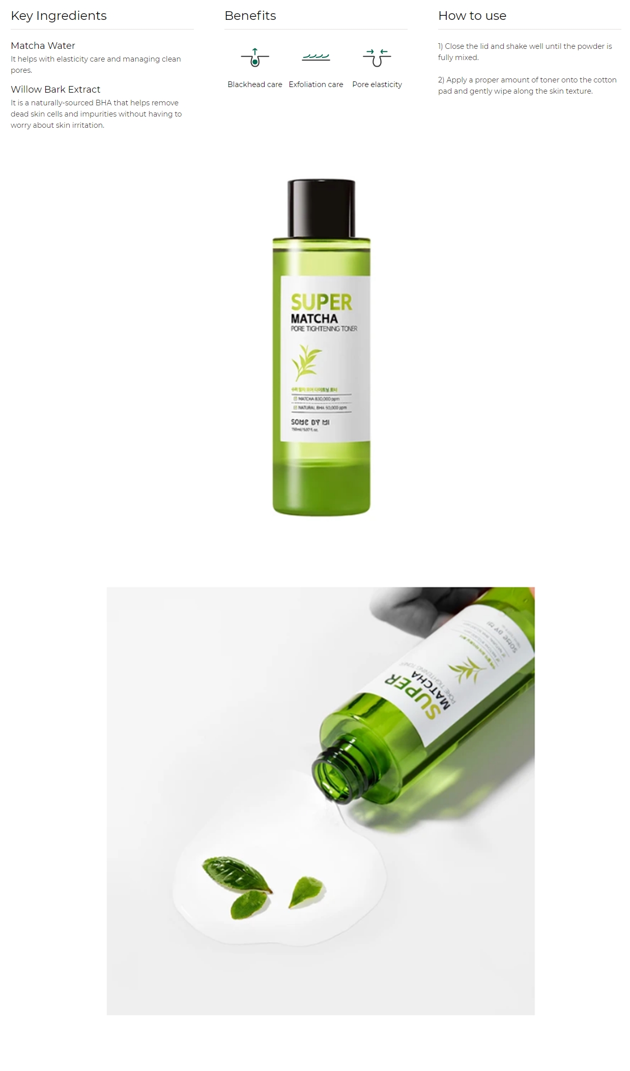 [SOME BY MI] Super Matcha Pore Tightening Toner 150ml
