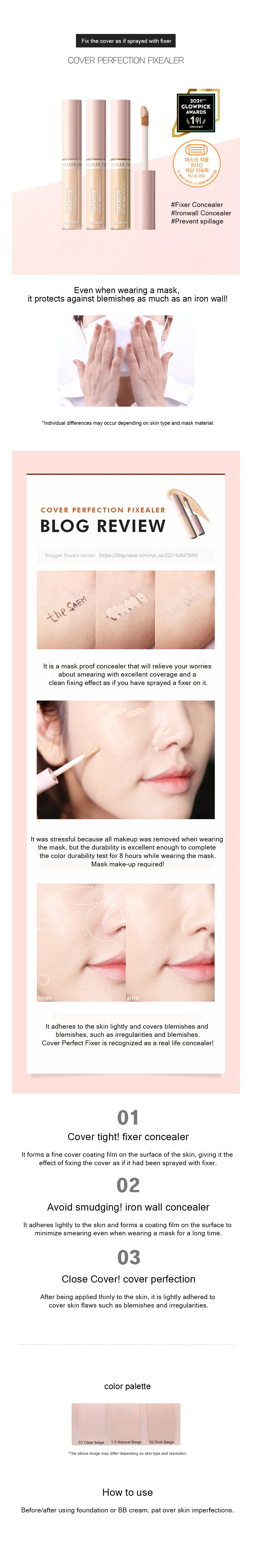 [the SAEM] Cover Perfection Tip Concealer SPF28/PA++ 6.5g